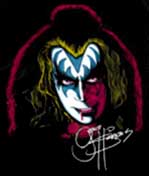 KISS - Gene Simmons - chrbtová nášivka