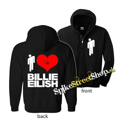 I LOVE BILLIE EILISH - mikina na zips