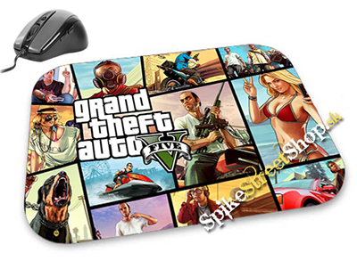 Podložka pod myš GTA - GRAND THEFT AUTO - Five Collage