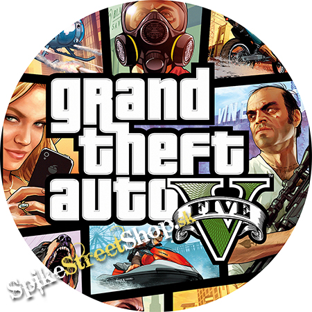 Podložka pod myš GRAND THEFT AUTO - Five Collage - okrúhla