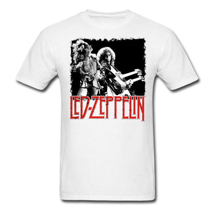 LED ZEPPELIN - Plant & Page - biele pánske tričko