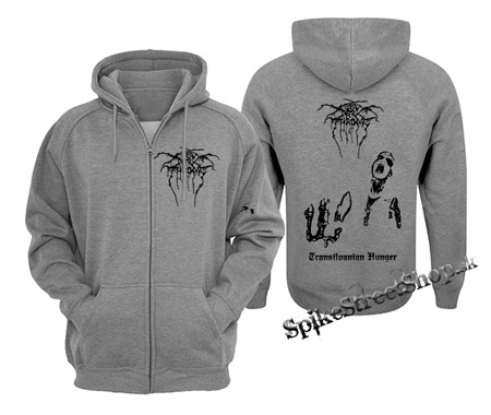 DARKTHRONE - Transilvanian Hunger - šedá pánska mikina na zips