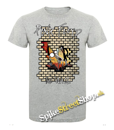 PINK FLOYD - The Wall - šedé pánske tričko