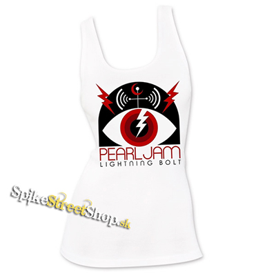PEARL JAM - Lightning Bold - Ladies Vest Top - biele