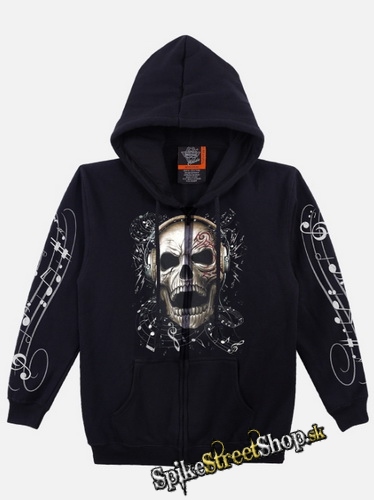 GOTHIC COLLECTION - Death Loves Music - čierna pánska mikina