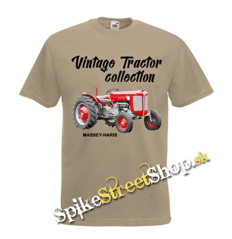 TRAKTOR MASSEY-HARIS - pieskové pánske tričko