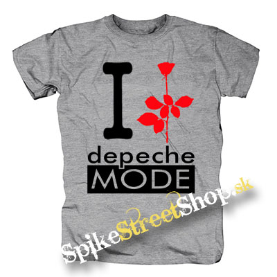 I LOVE DEPECHE MODE - sivé detské tričko