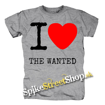 I LOVE THE WANTED - sivé detské tričko