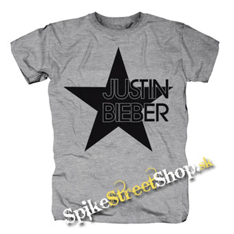 JUSTIN BIEBER - Star - sivé detské tričko