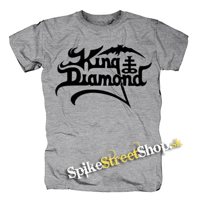 KING DIAMOND - Logo - sivé detské tričko