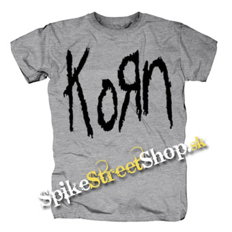 KORN - Logo - sivé detské tričko