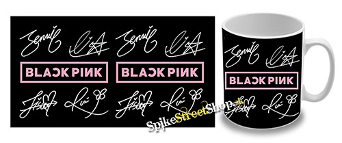 Hrnček BLACKPINK - Logo & Signature