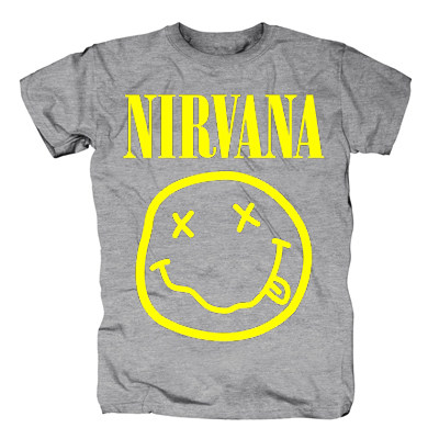 NIRVANA - Smile - sivé detské tričko