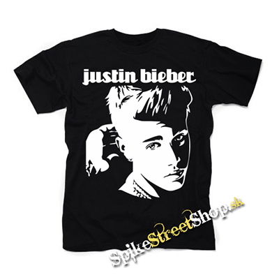 JUSTIN BIEBER - Logo & Portrait - pánske tričko