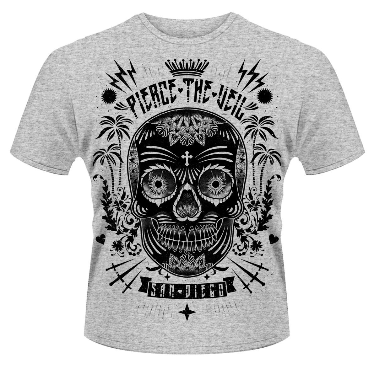PIERCE THE VEIL - San Diego - sivé detské tričko