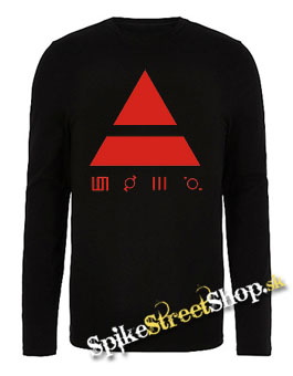 30 SECONDS TO MARS - Red Triad - čierne detské tričko s dlhými rukávmi