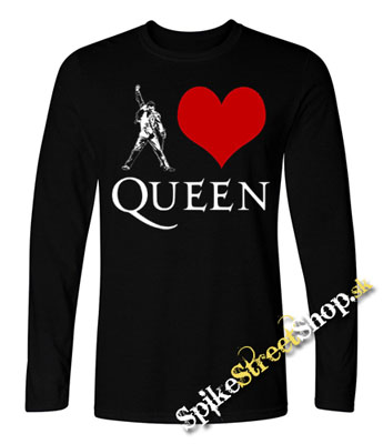 I LOVE QUEEN - detské tričko s dlhými rukávmi