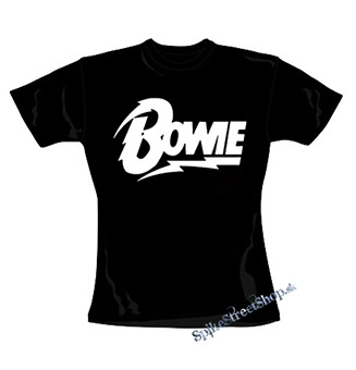 DAVID BOWIE - Logo - čierne dámske tričko