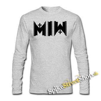 MOTIONLESS IN WHITE - Cemetery Logo - šedé detské tričko s dlhými rukávmi