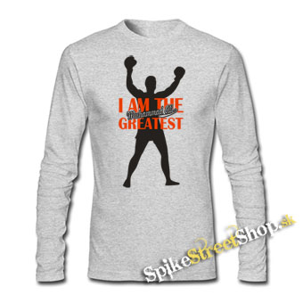 MUHAMMAD ALI - I Am The Greatest - šedé detské tričko s dlhými rukávmi