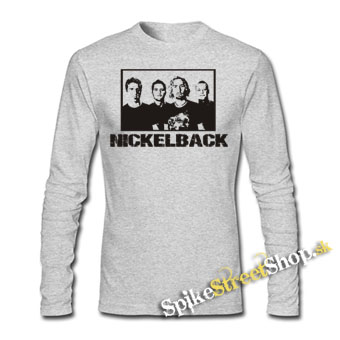 NICKELBACK - Band - šedé detské tričko s dlhými rukávmi