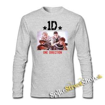 ONE DIRECTION - Star - šedé detské tričko s dlhými rukávmi