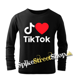 I LOVE TIK TOK - detské tričko s dlhými rukávmi