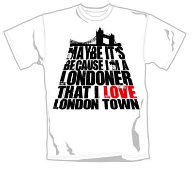 LOUD CLOTHING - Because I’m A Londoner - biele pánske tričko