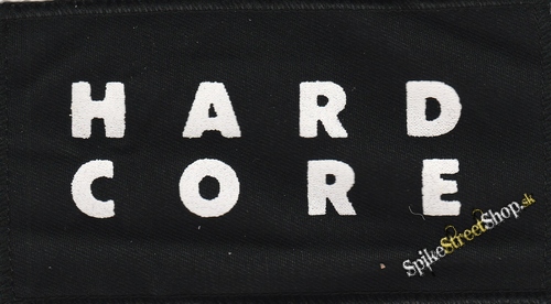 HARDCORE - White Logo - nášivka
