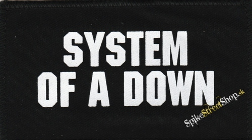 SYSTEM OF A DOWN - White Logo - nášivka