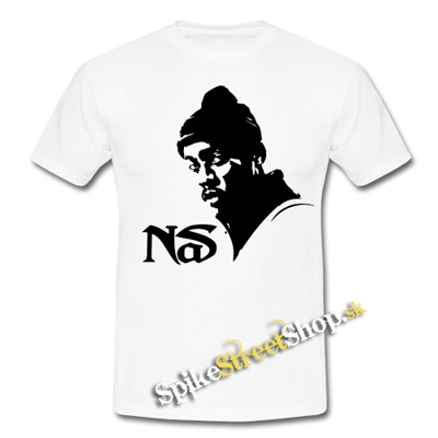 NAS - Logo & Portrait - biele detské tričko
