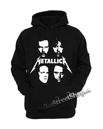 METALLICA - Black Portrait Band Album - čierna pánska mikina