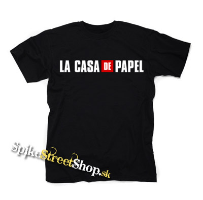 PAPIEROVÝ DOM - LA CASA DE PAPEL - Logo - pánske tričko
