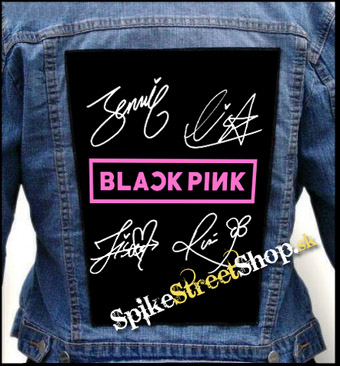 BLACKPINK - Logo & Signature - chrbtová nášivka