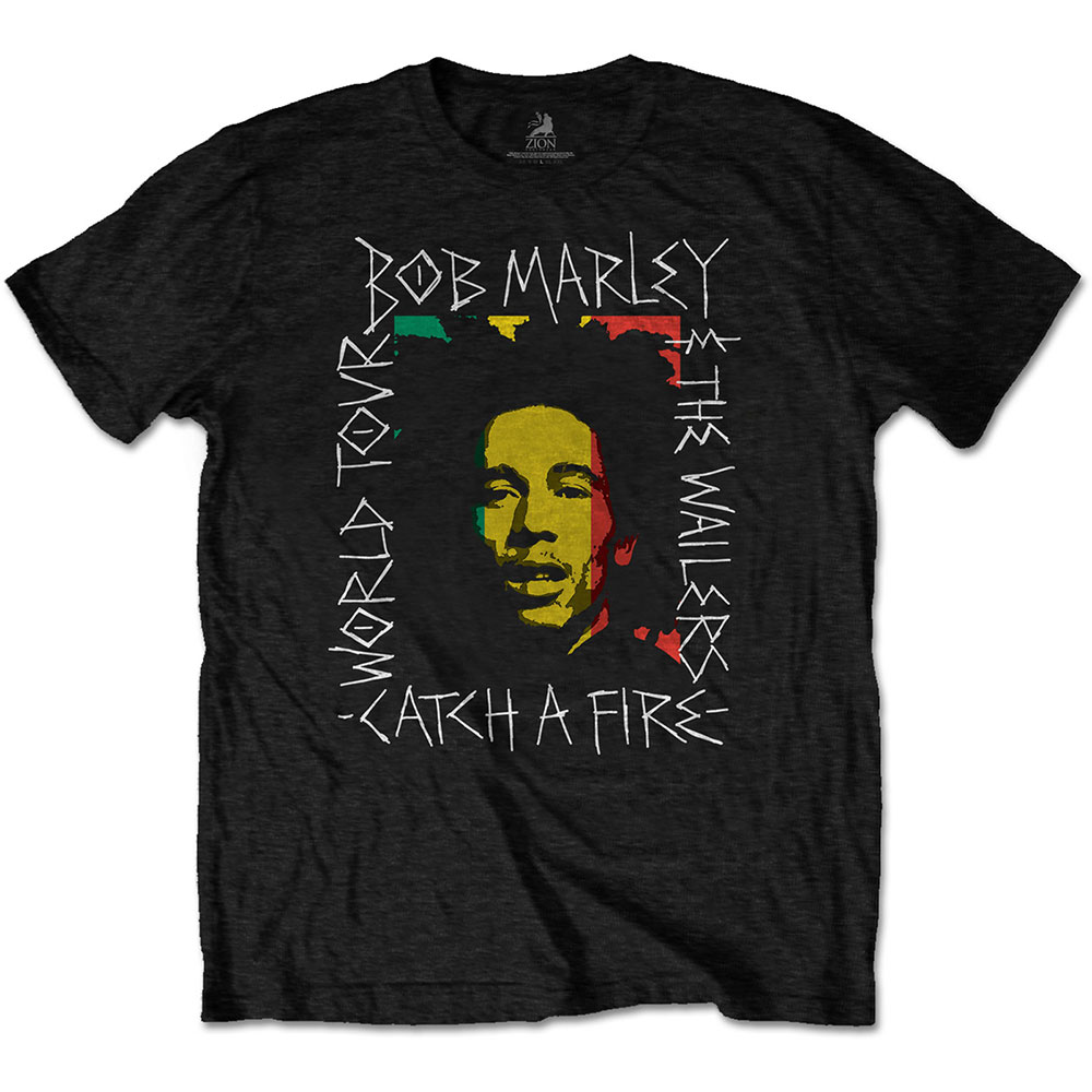 BOB MARLEY - Rasta Scratch - čierne pánske tričko