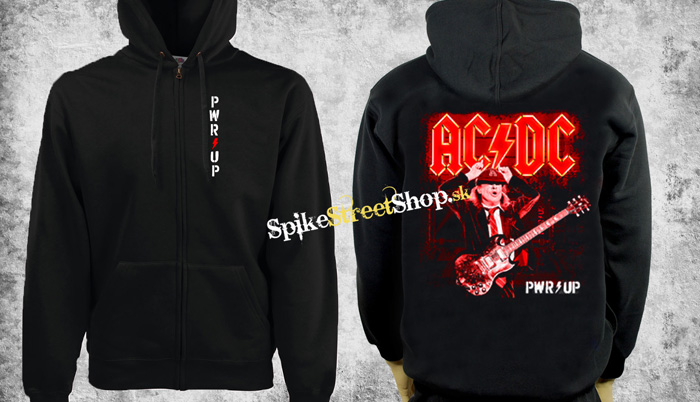AC/DC - Power Up Leader - čierna pánska mikina na zips
