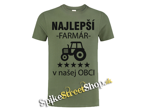 NAJLEPŠÍ FARMÁR v našej OBCI - olivové detské tričko