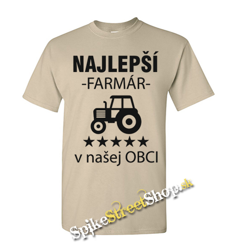 NAJLEPŠÍ FARMÁR v našej OBCI - pieskové detské tričko