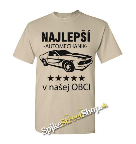 NAJLEPŠÍ AUTOMECHANIK v našej OBCI - pieskové detské tričko