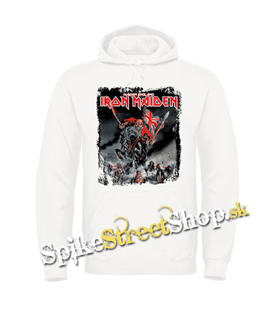 IRON MAIDEN - Maiden England - biela pánska mikina