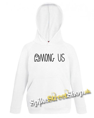 AMONG US - Logo - biela pánska mikina