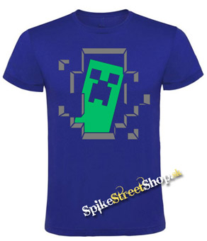MINECRAFT - Hello I´m Creeper - kráľovsky-modré detské tričko
