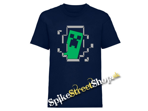 MINECRAFT - Hello I´m Creeper - námornícke modré detské tričko