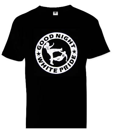 GOOD NIGHT WHITE PRIDE - čierne pánske tričko