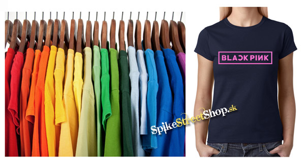 BLACKPINK - Logo - farebné dámske tričko