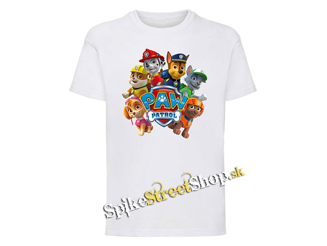 LABKOVÁ PATROLA - PAW PATROL - Motive 2 - biele detské tričko