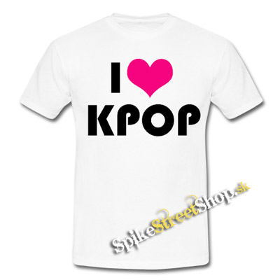 I LOVE K-POP - biele detské tričko