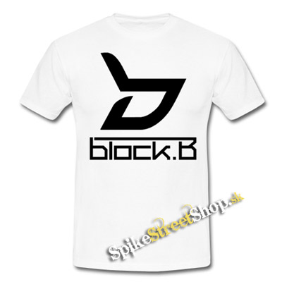 BLOCK B - Logo - biele detské tričko