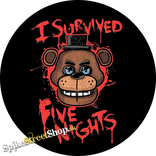 Podložka pod myš I SURVIVED FIVE NIGHTS - okrúhla