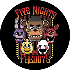 FIVE NIGHTS AT FREDDY´S - Motive 4 - okrúhla podložka pod pohár